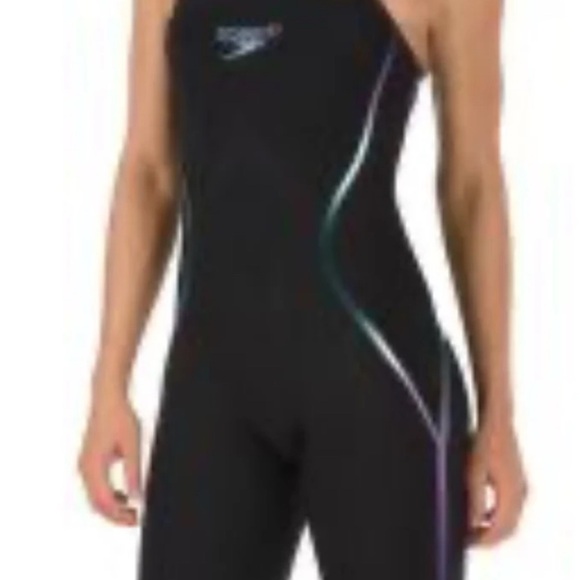 Speedo Kneeskin Fastskin Black - Picture 1 of 9